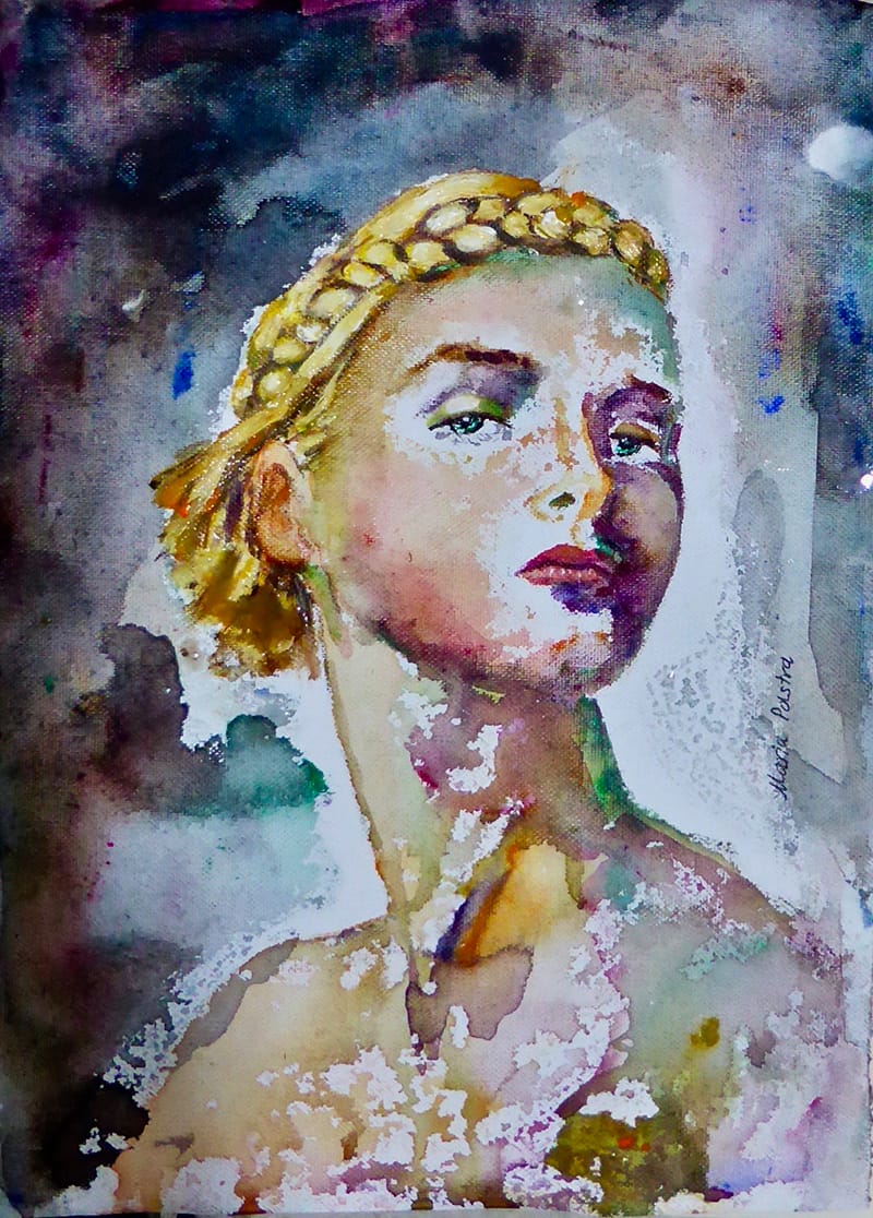 Portrait of a Woman in Braids