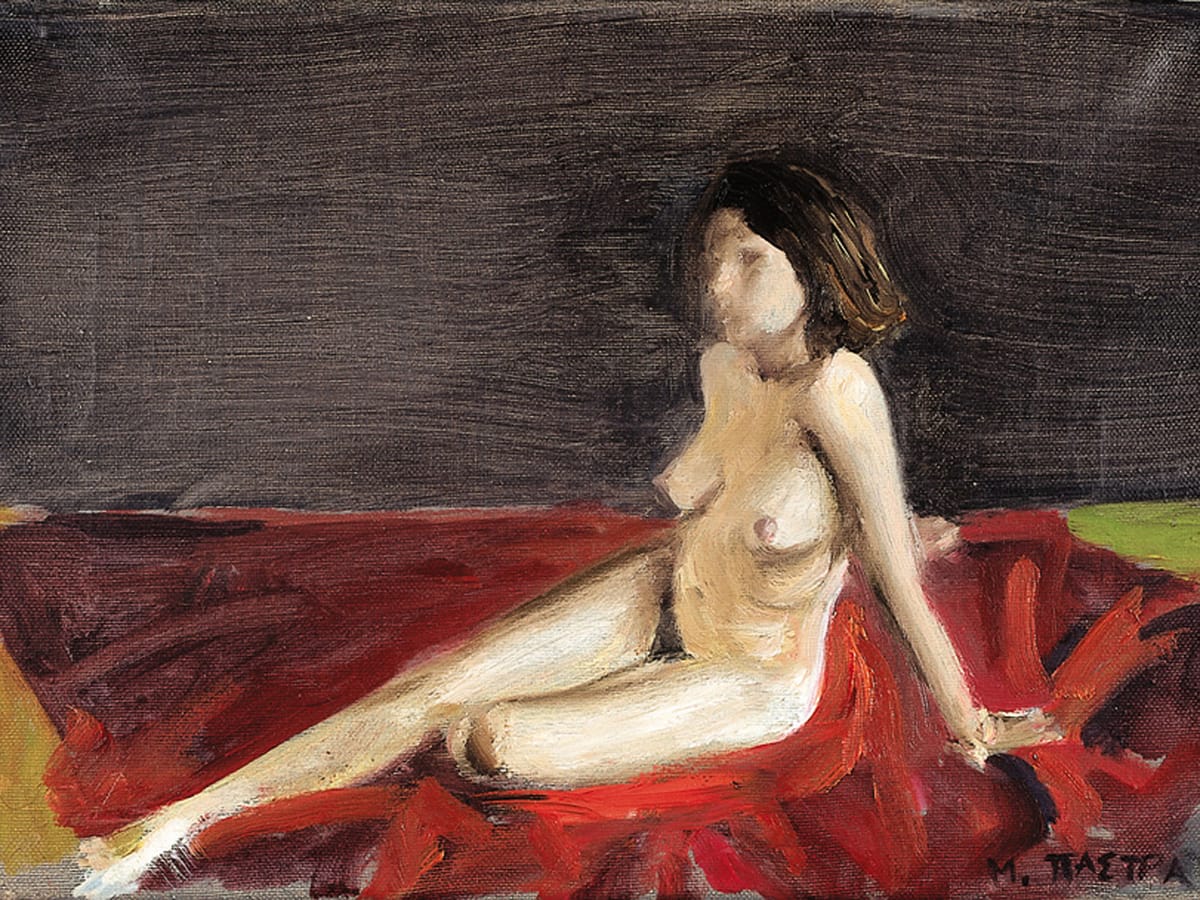 Posing on the red blanket