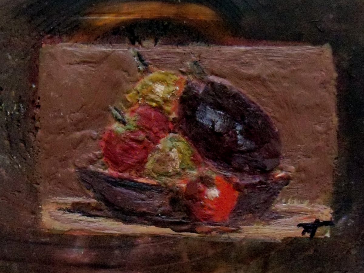 Aubergine in a bowl