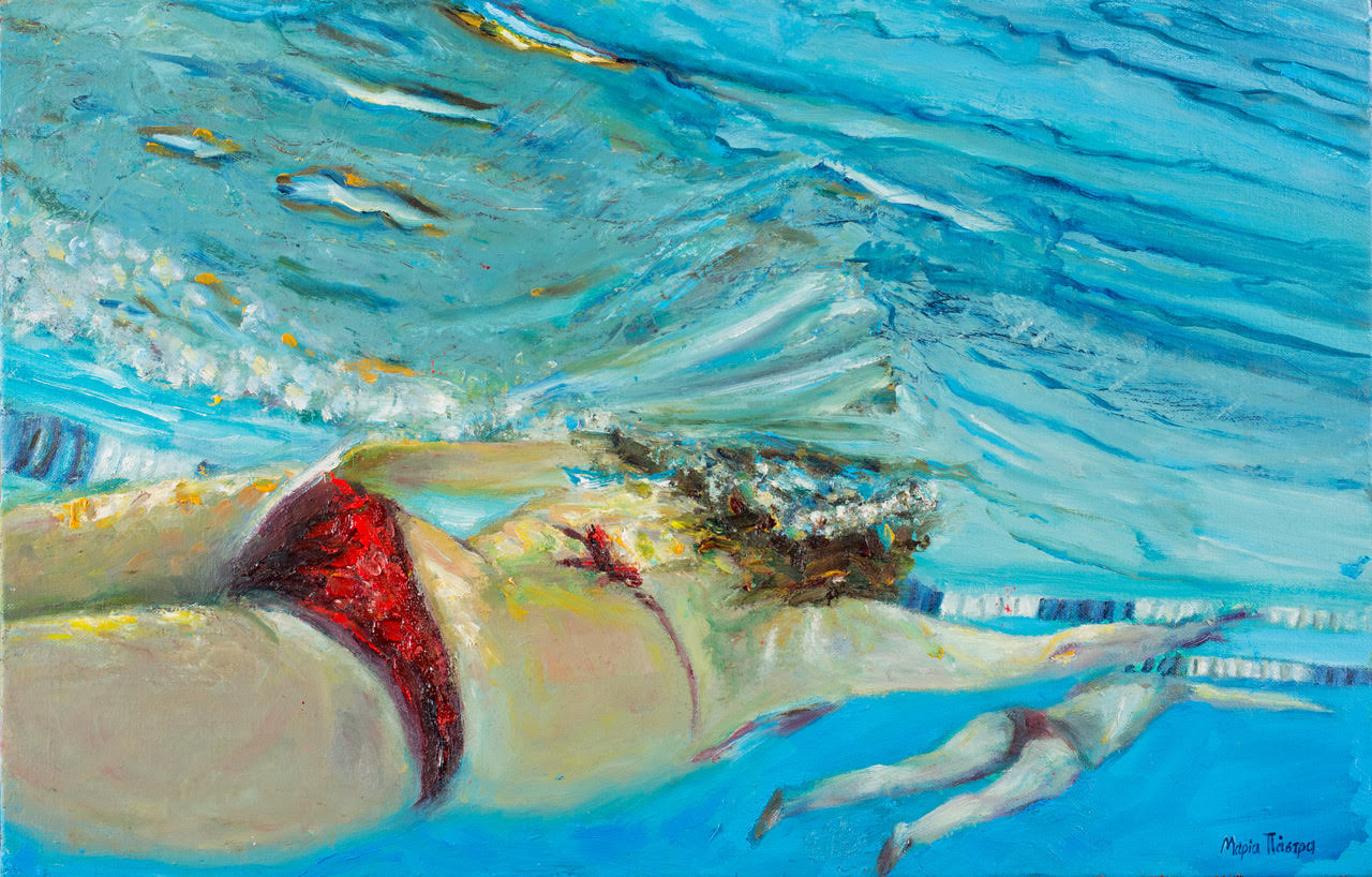 Η συμμετοχή μου: «Ανύψωση I», 50cm x 30cm, Λάδι σε καμβά