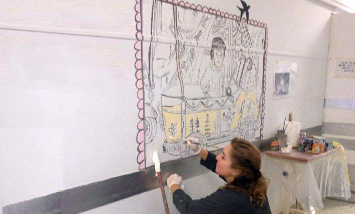 Μόνιμη Εικαστική Παρέμβαση , Άσυλο Ανιάτων , Αθήνα