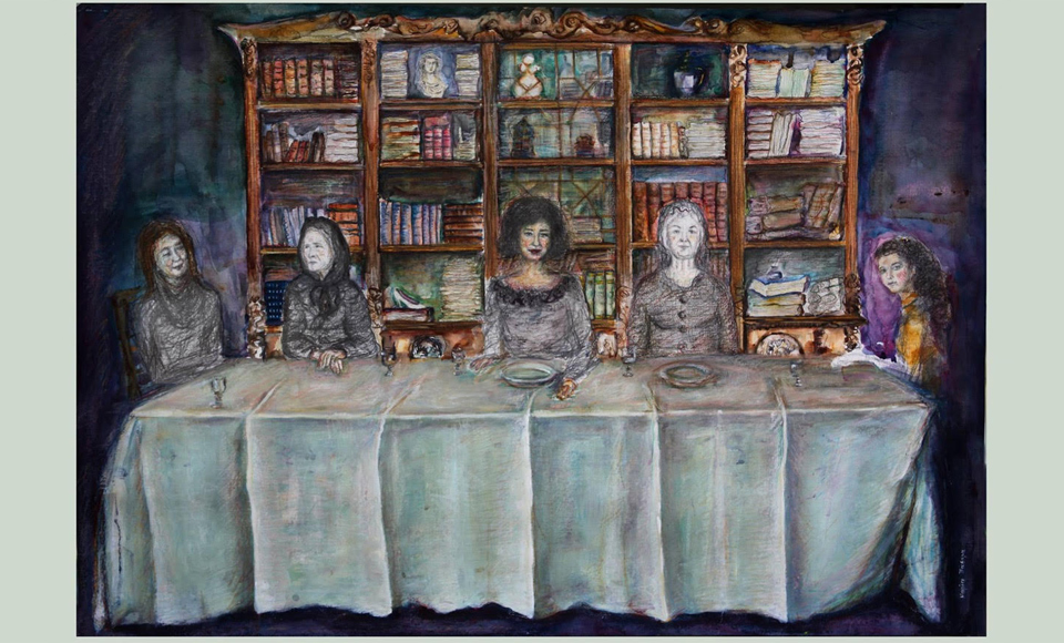 Η συμμετοχή μου: «Η πρόταση» , μικτή τεχνική σε χαρτί , 100 cm*70cm