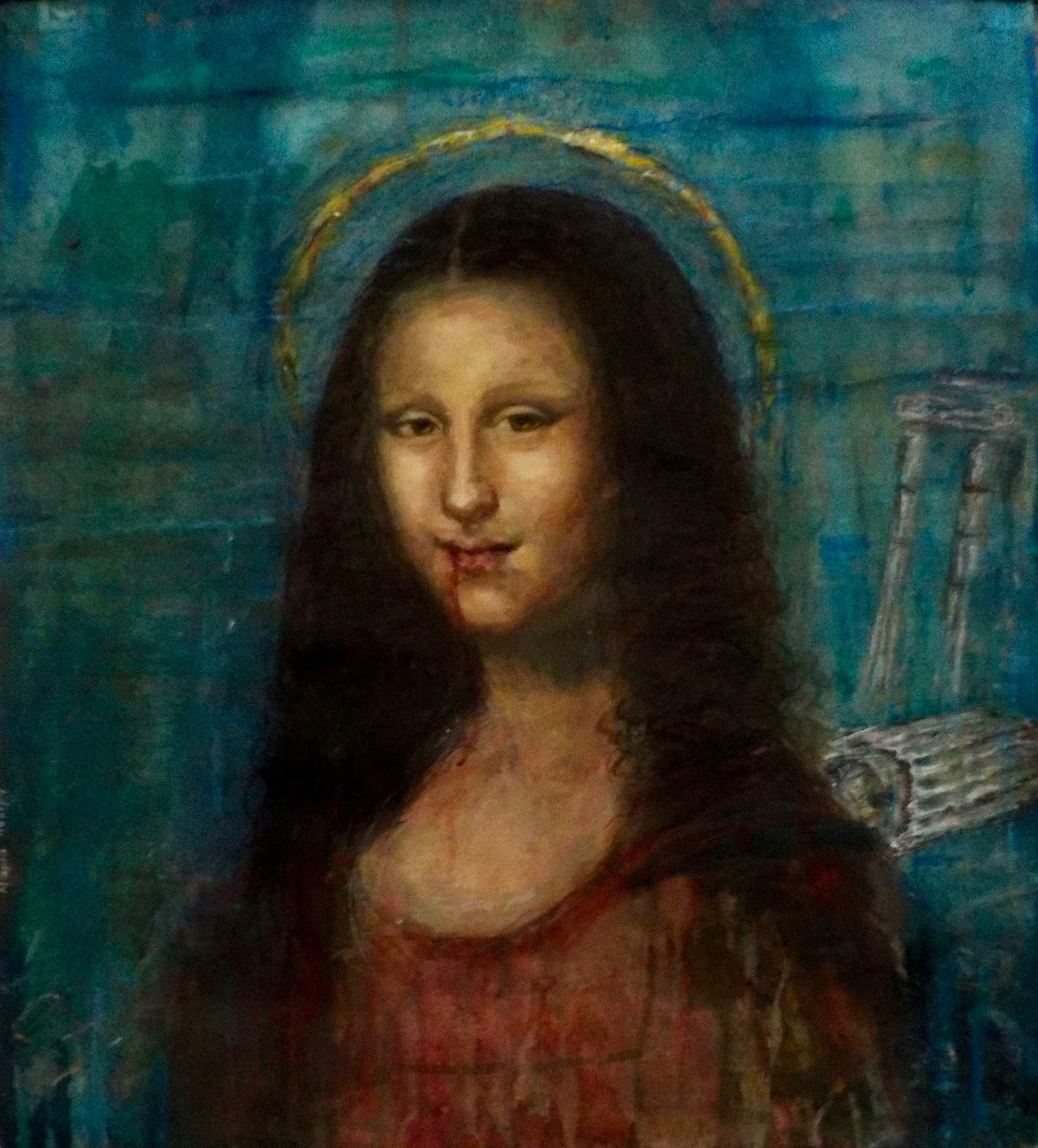 Η συμμετοχή μου: “Η μορφή της αναδύεται τόσο παράξενα μέσα από το υποβρύχιο τοπίο..με τα βλέφαρά της κουρασμένα..ο πόθος των αντρών για χιλιετίες .γεροντότερη από τα βράχια που κατοικεί..σαν βαμπίρ έχει πεθάνει πολλές φορές και έμαθε τα μυστικά του τάφου..σε αυτήν συνοψίζονται η ψυχή της Ελλάδας, η λαγνεία της Ρώμης, οι φανταστικές αγάπες της Αναγέννησης, οι αμαρτίες των Βοργίων”<br class=